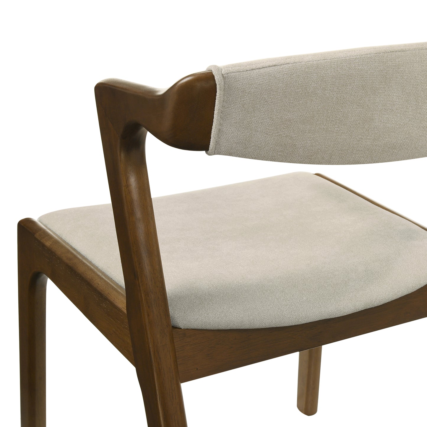 Roundhill Furniture Lavin Modern 7-Piece Dining Set, Walnut Finished Dining Table with 6 Chairs