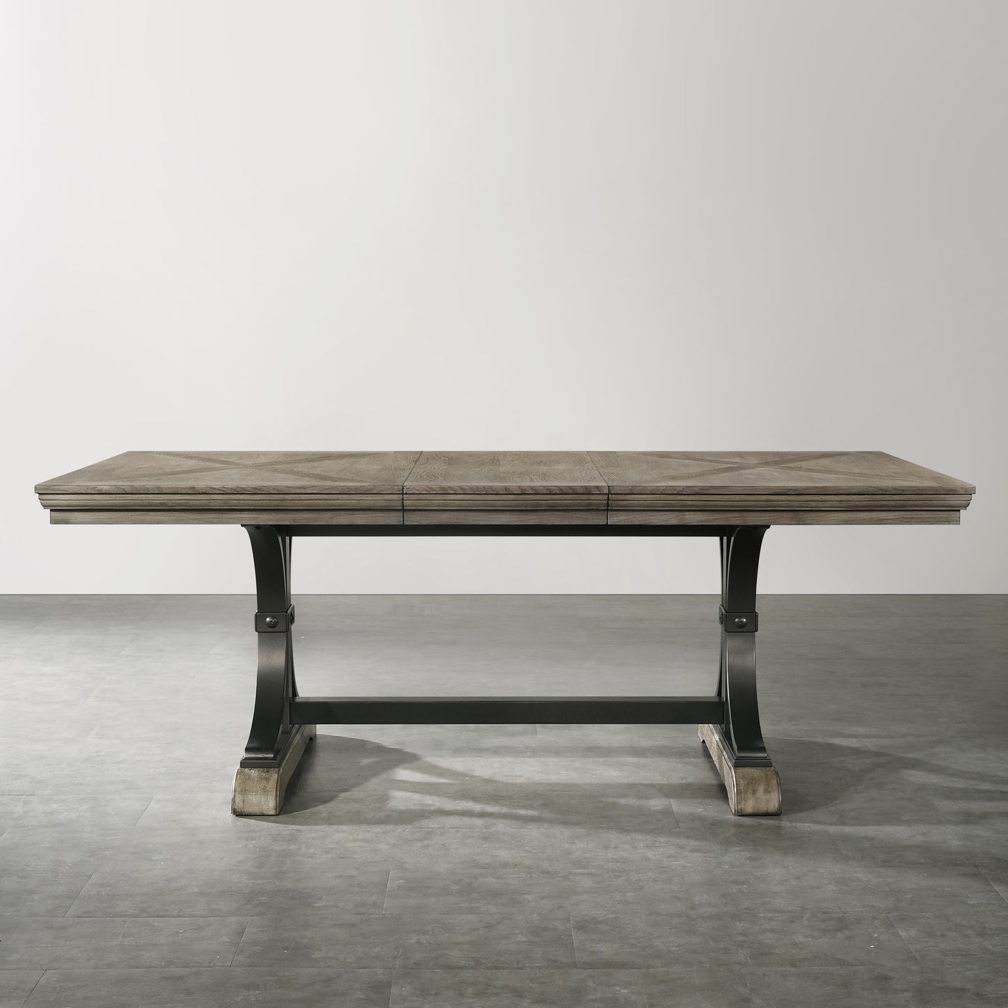 Dasher Nailhead Driftwood Finish Table