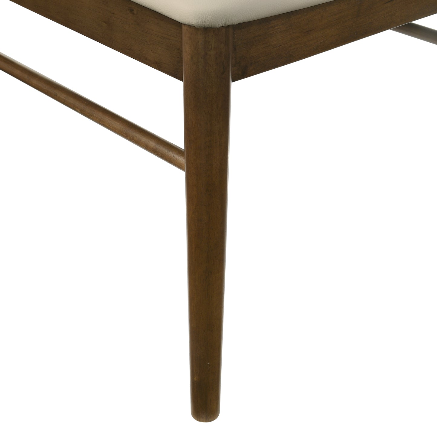 Roundhill Furniture Arnott 5-Piece Dining Set, Round Dining Table with 4 Stylish Chairs, Walnut Finish
