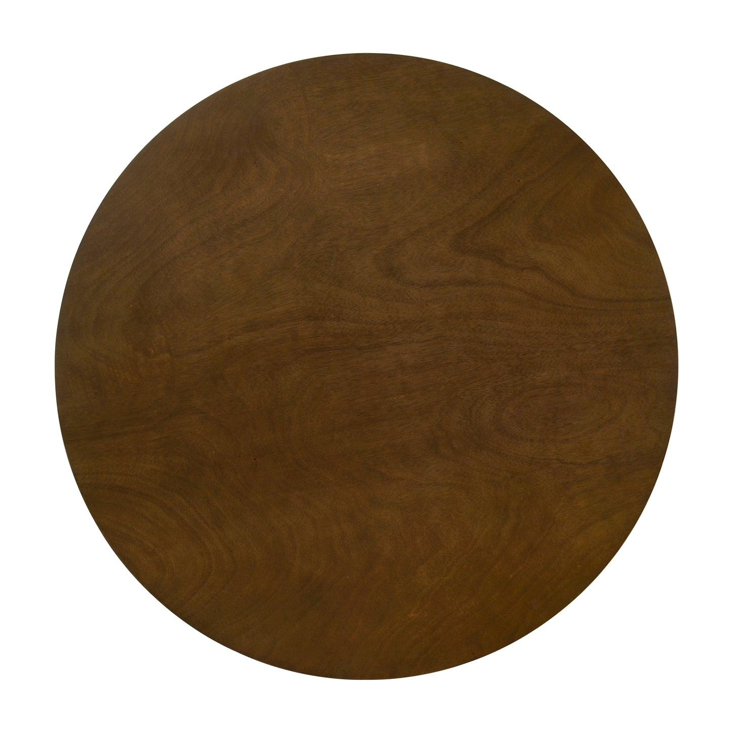 Roundhill Furniture Arnott 5-Piece Dining Set, Round Dining Table with 4 Stylish Chairs, Walnut Finish
