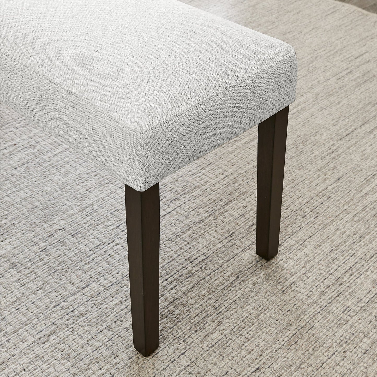 Roundhill Furniture Cavira Modern Faux Marble Dining Table with 4 Chairs and Bench