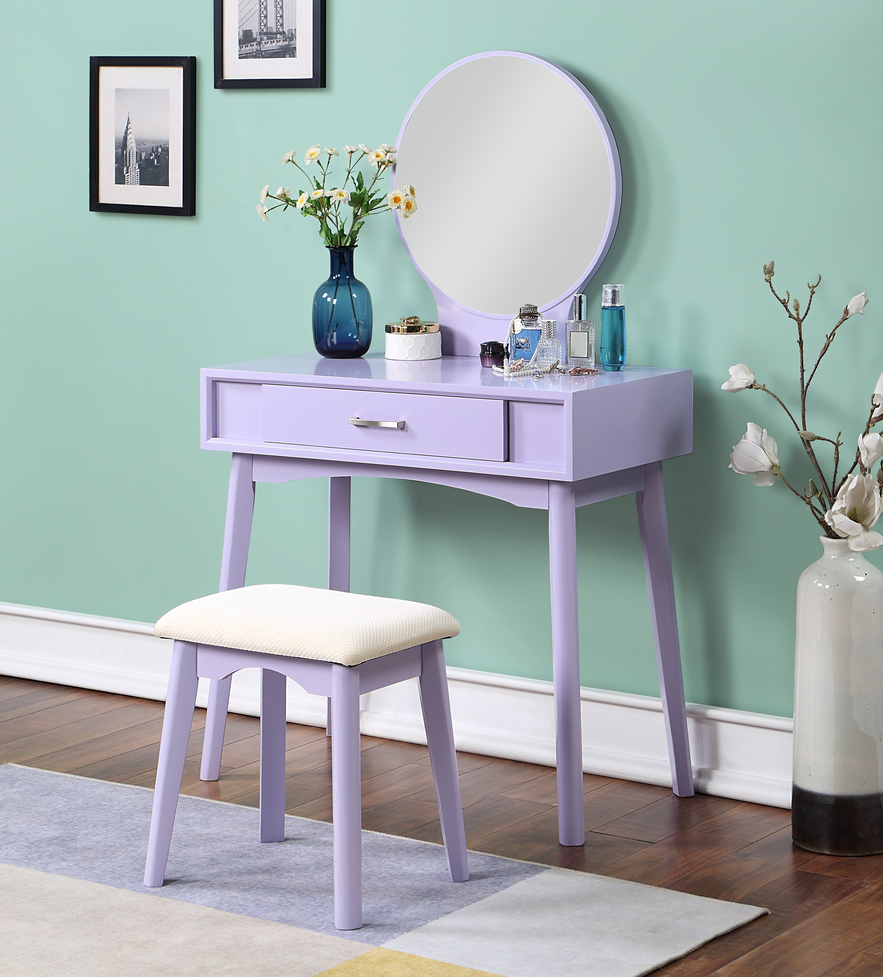 Purple vanity deals set