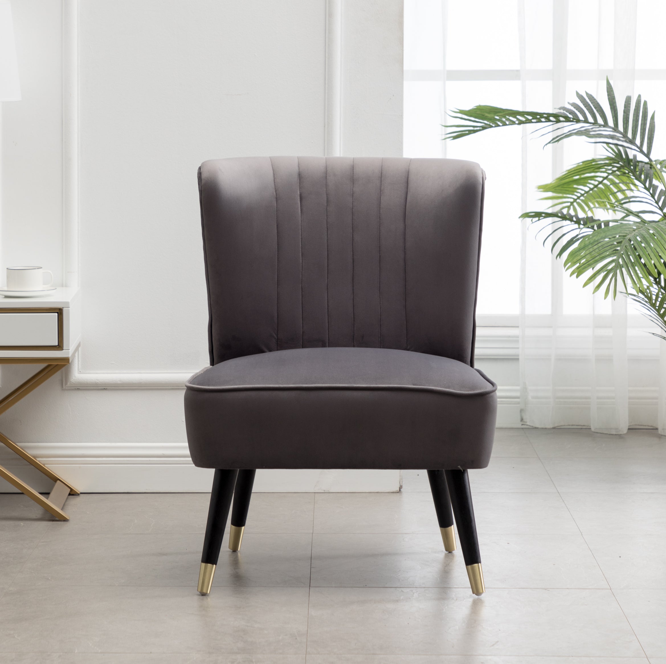 Elon contemporary velvet upholstered accent chair new arrivals