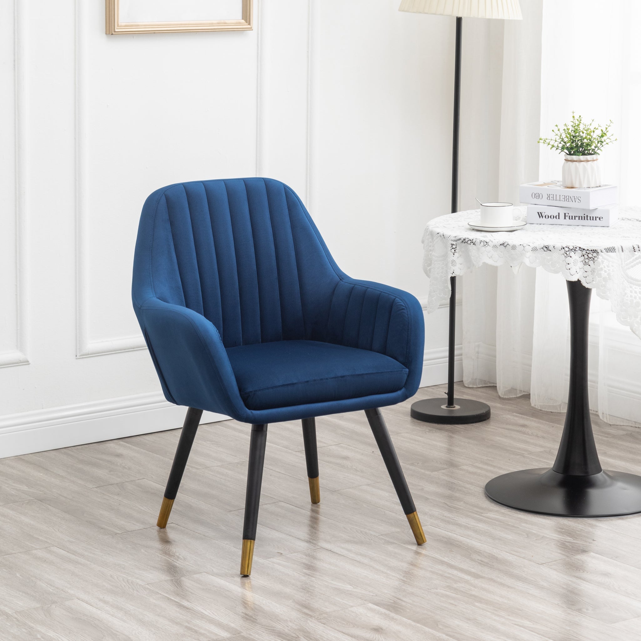 Elon contemporary velvet upholstered accent online chair