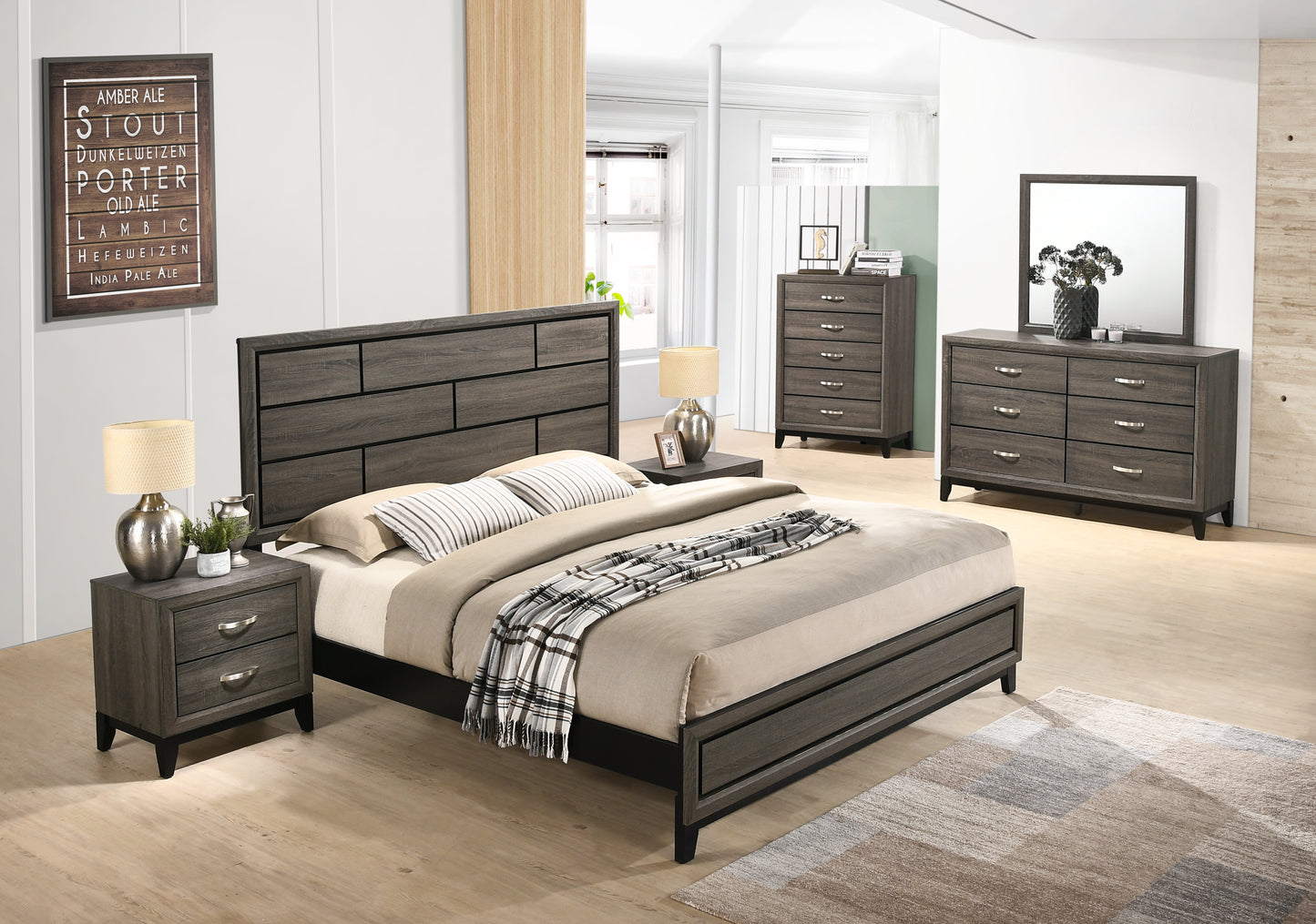 Stout Contemporary Panel Bedroom Collection