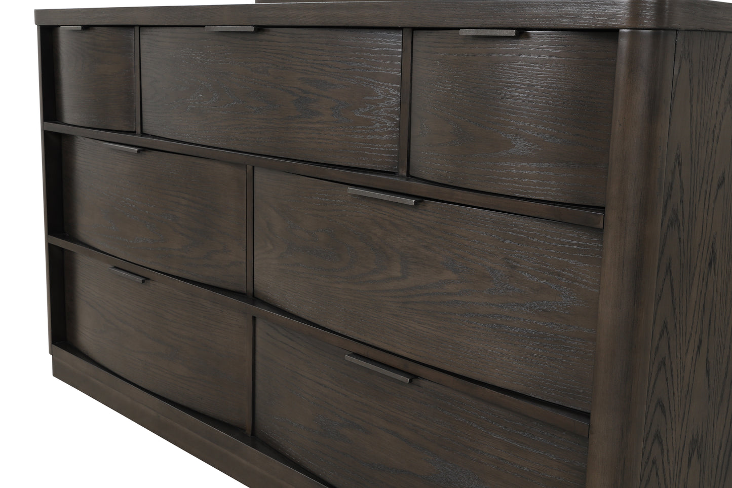 Belani Wood 7-Drawer Dresser with Mirror, Espresso