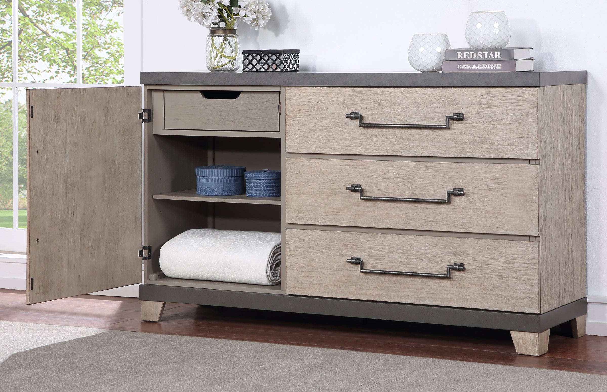 3 drawer store combo dresser