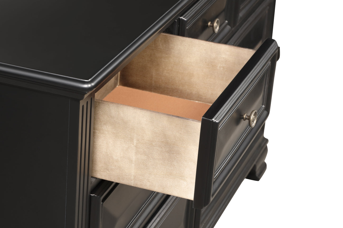 Renova Vintage Black 7-Drawer Dresser