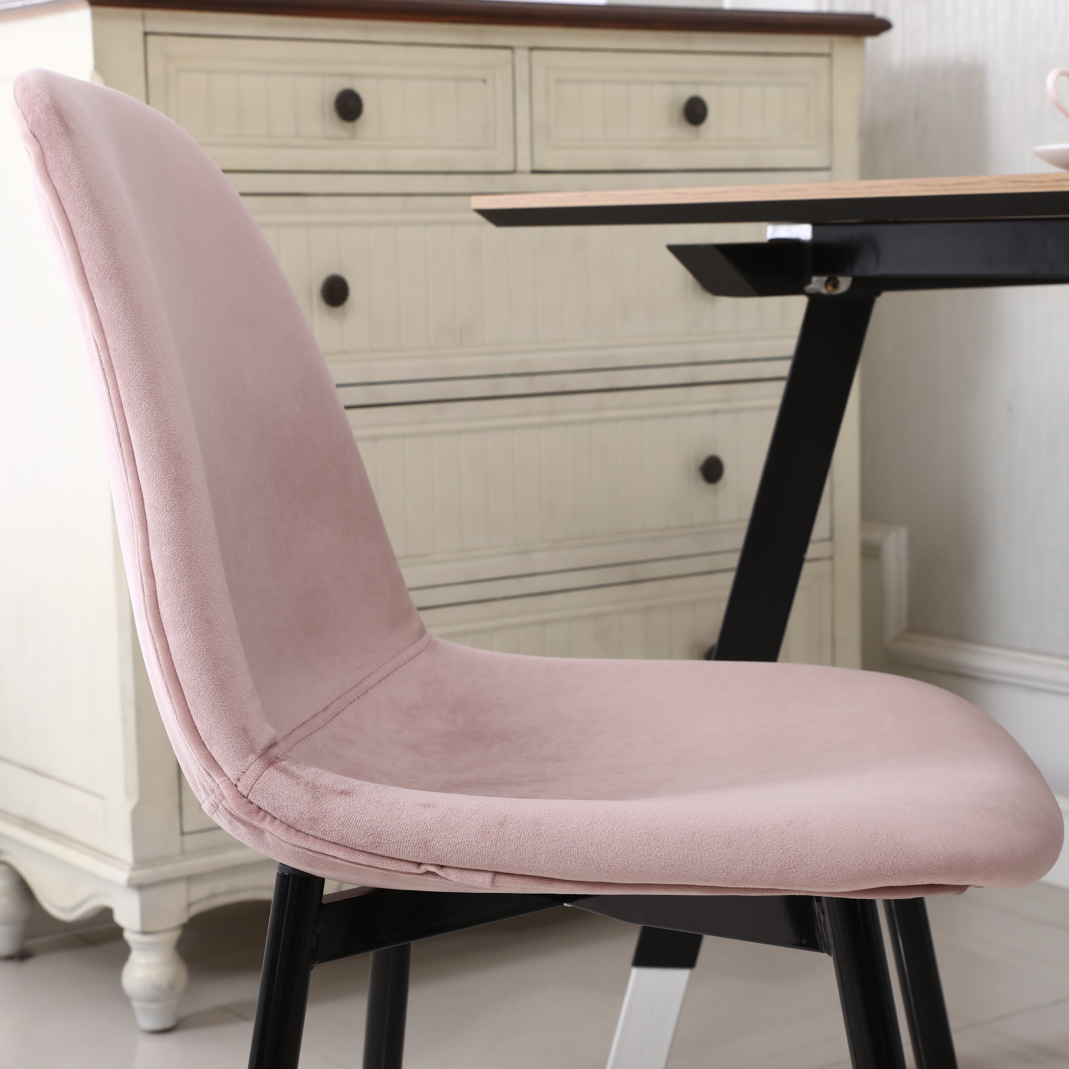 4 pink dining online chairs