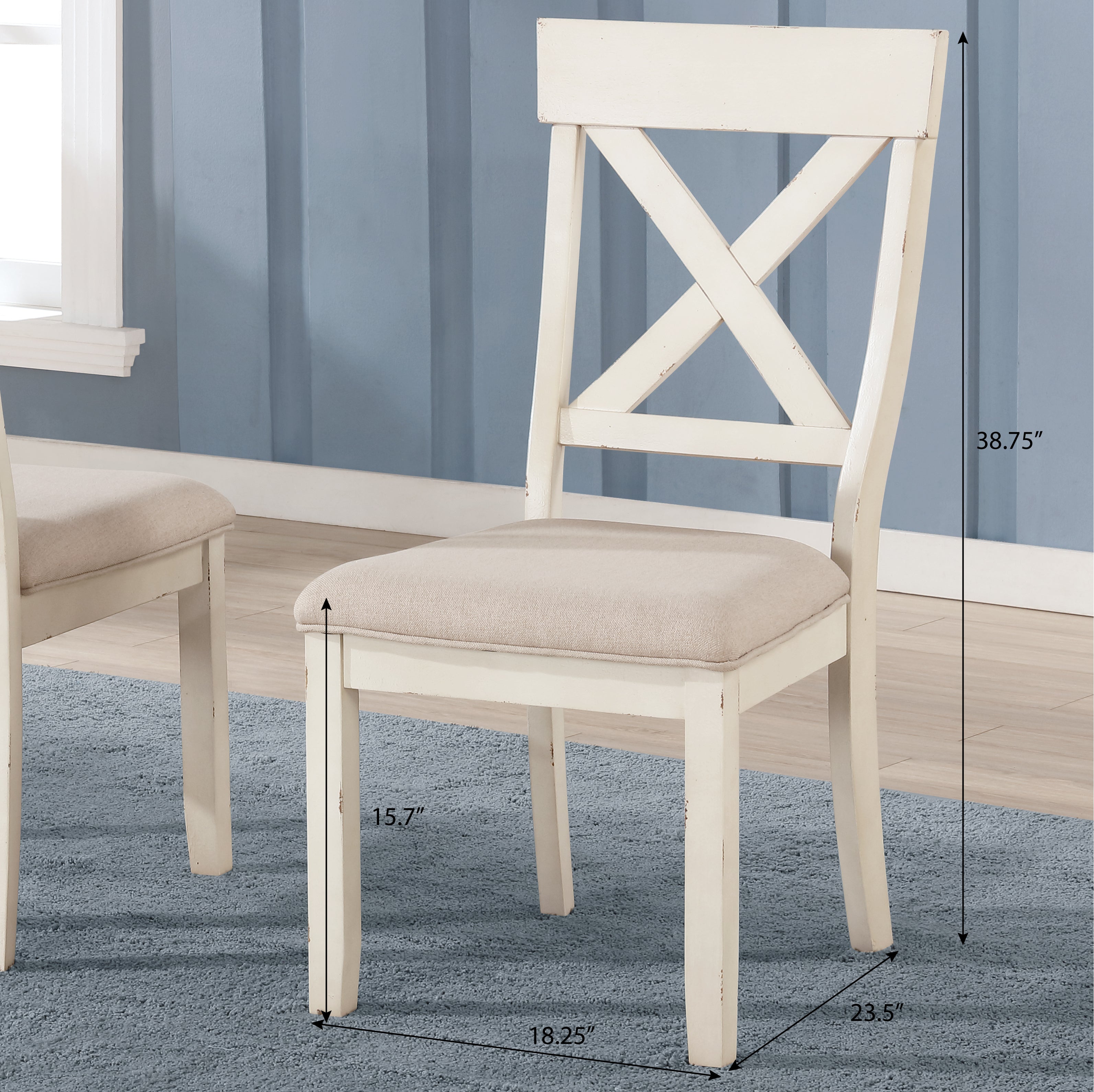 Dining chairs with online cross back