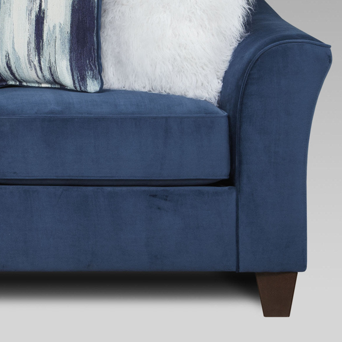 Navy blue best sale two seater sofa