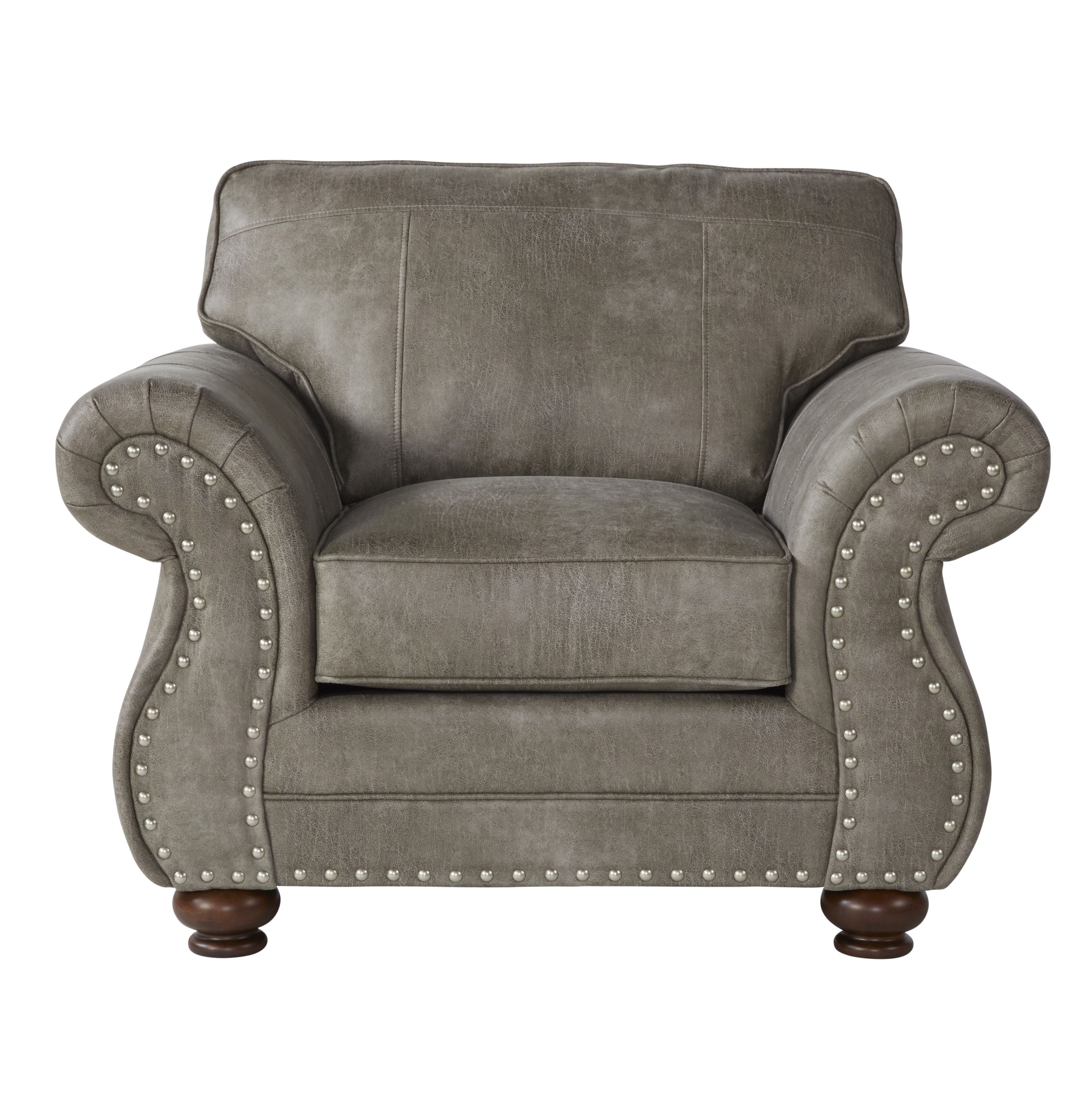 Gray 2024 nailhead chair