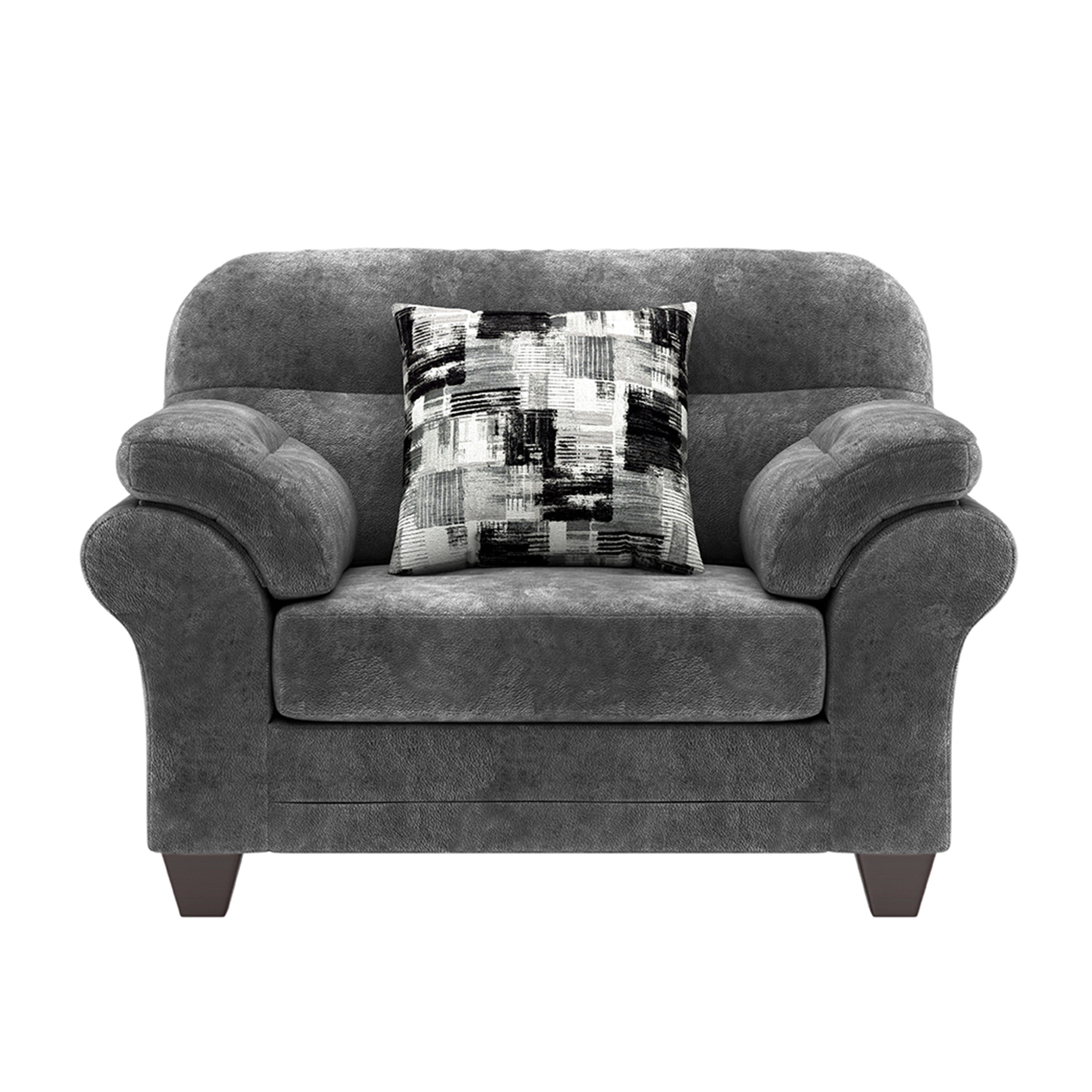 Black crushed best sale velvet cuddle chair