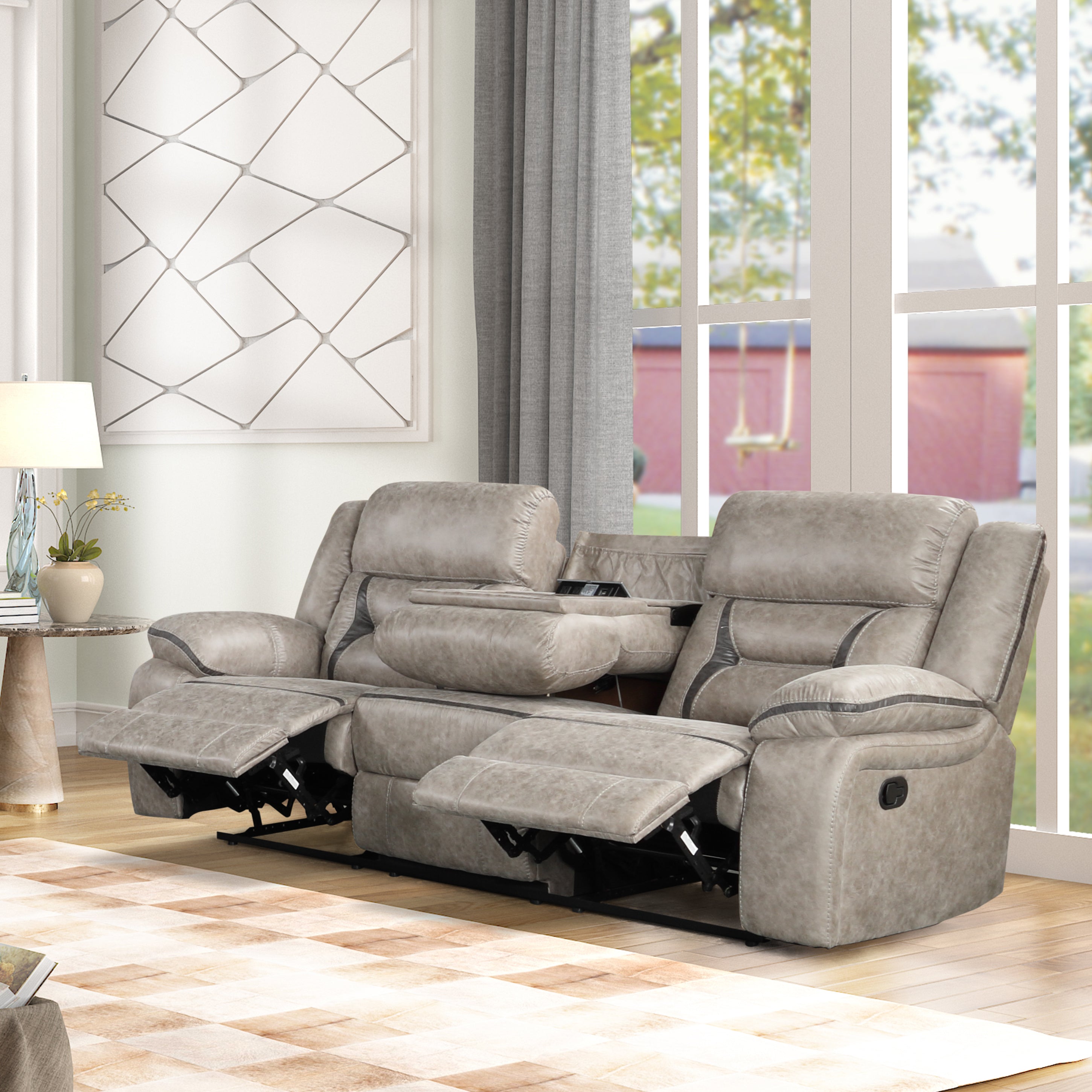 Media discount sofa recliner