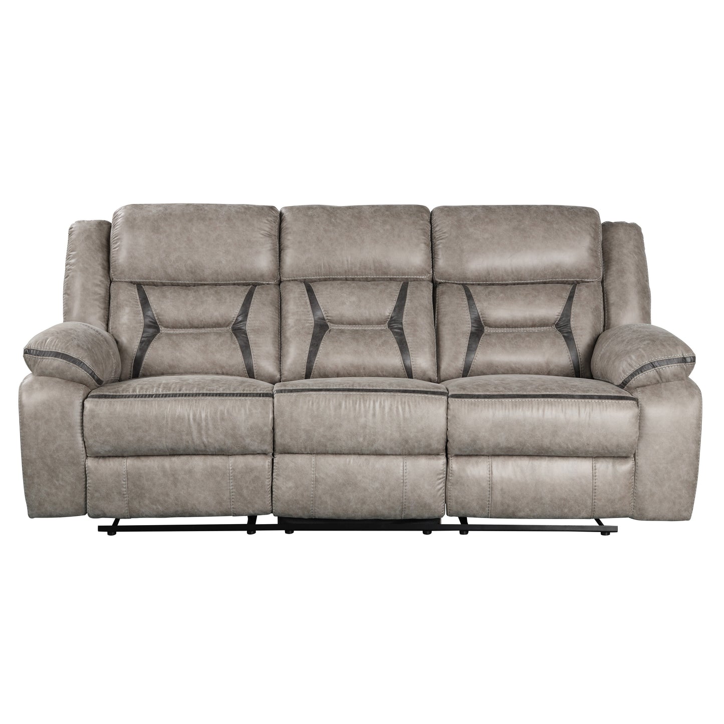 Elkton Manual Motion Reclining Living Room Collection, Taupe