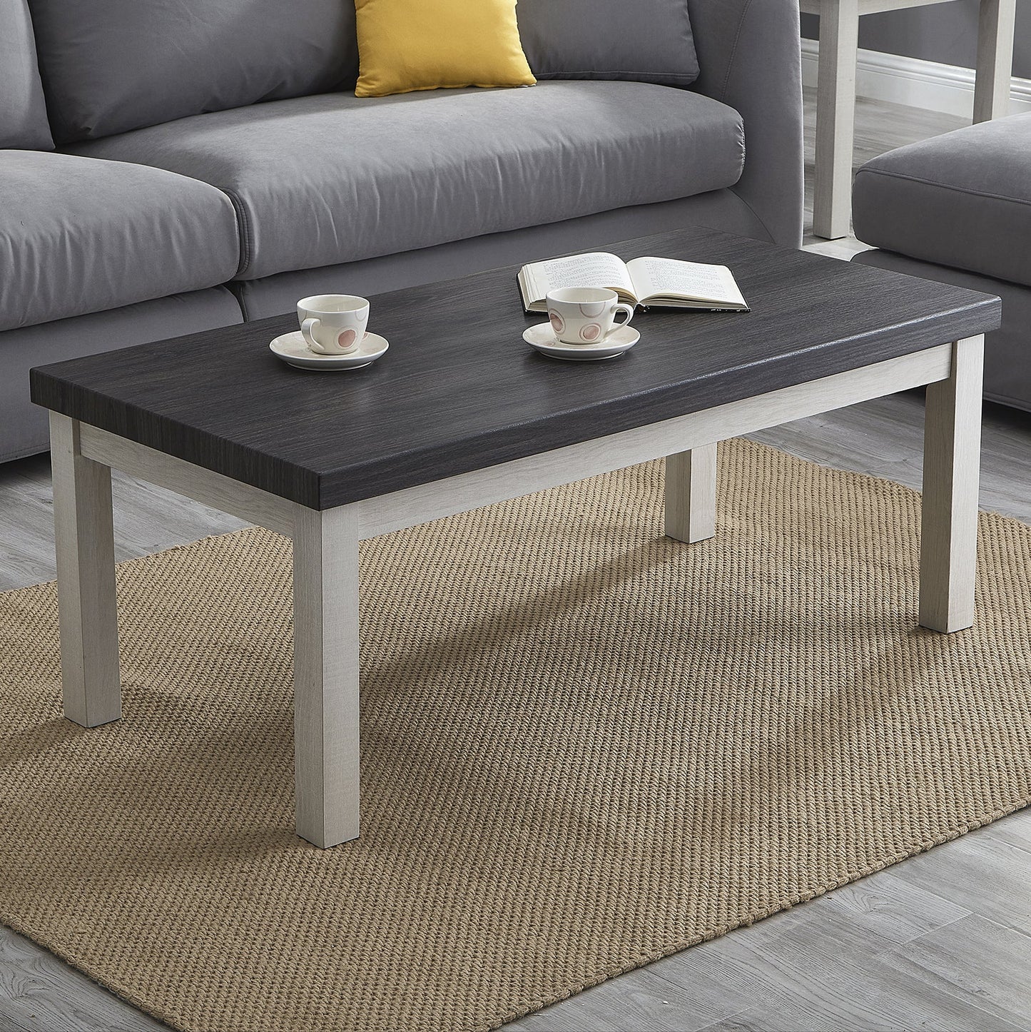 Ronan Two-tone Wood Rectangle Coffee Table