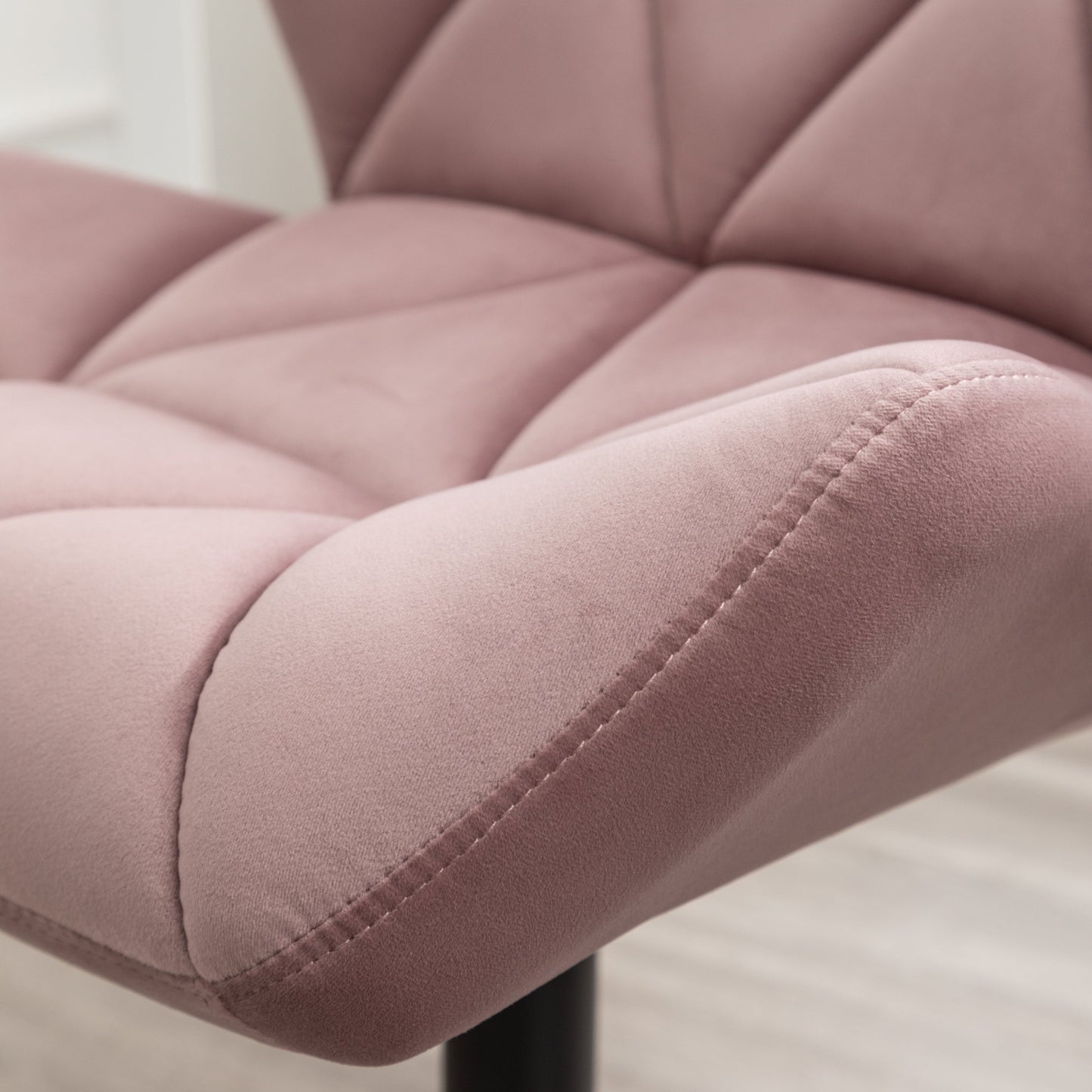 Eldon Diamond Tufted Adjustable Swivel Office Chair, Mauve