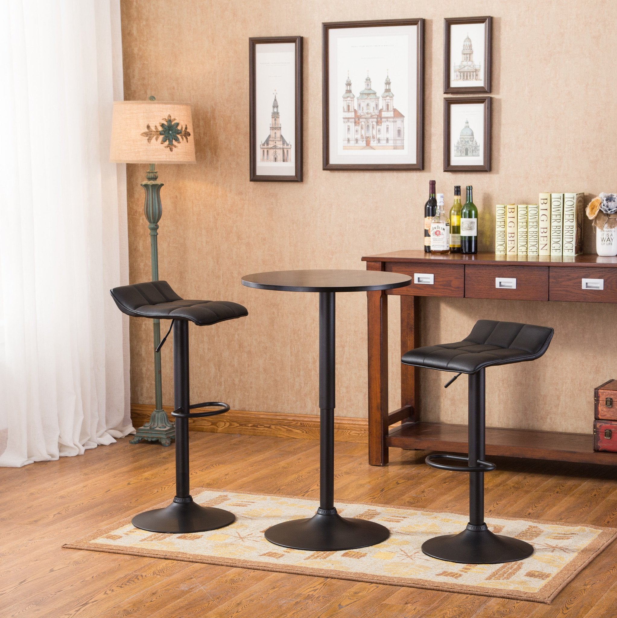 Corner bar table on sale and chairs