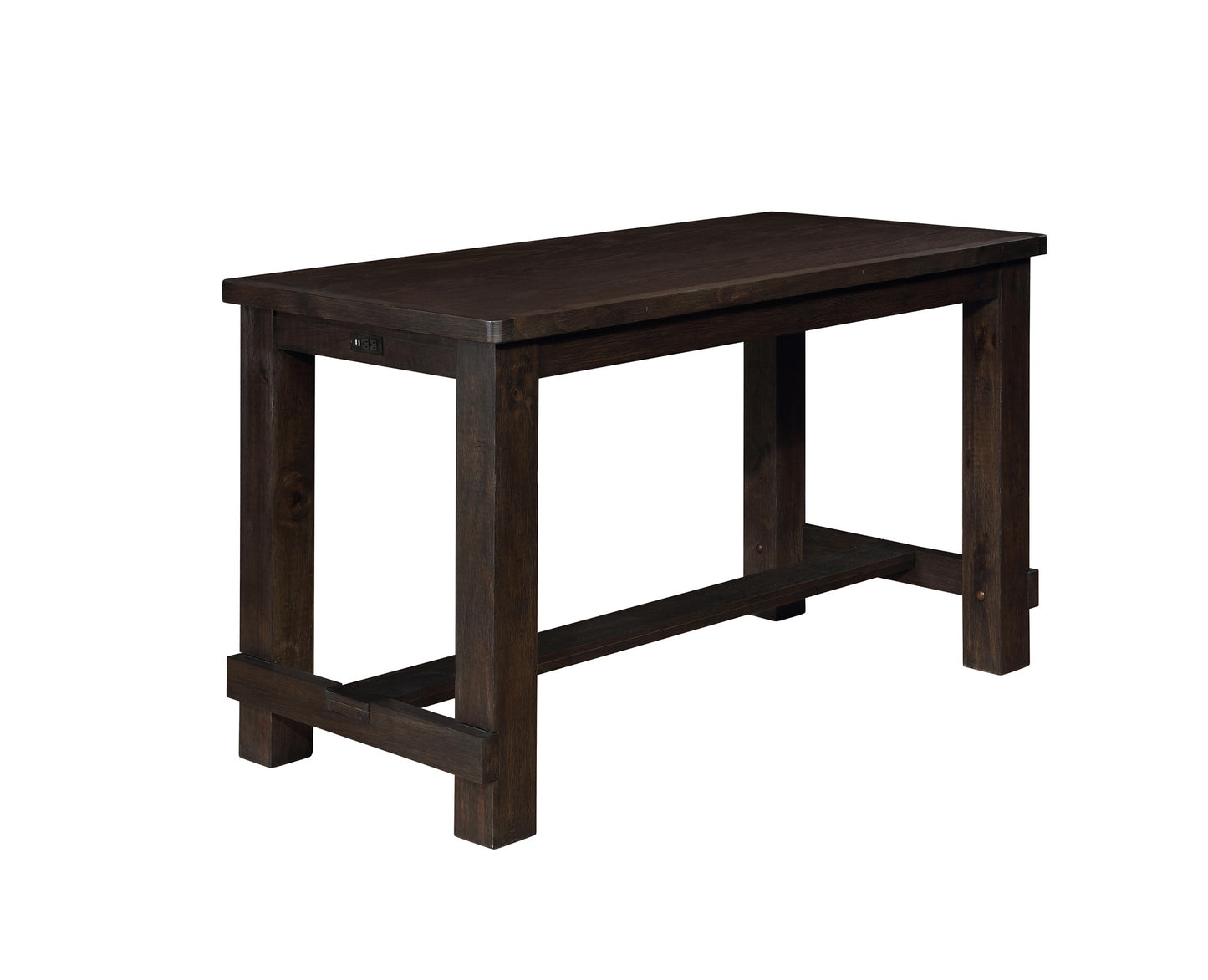 Kessel Brown Brushed Wood Counter Height Dining Table