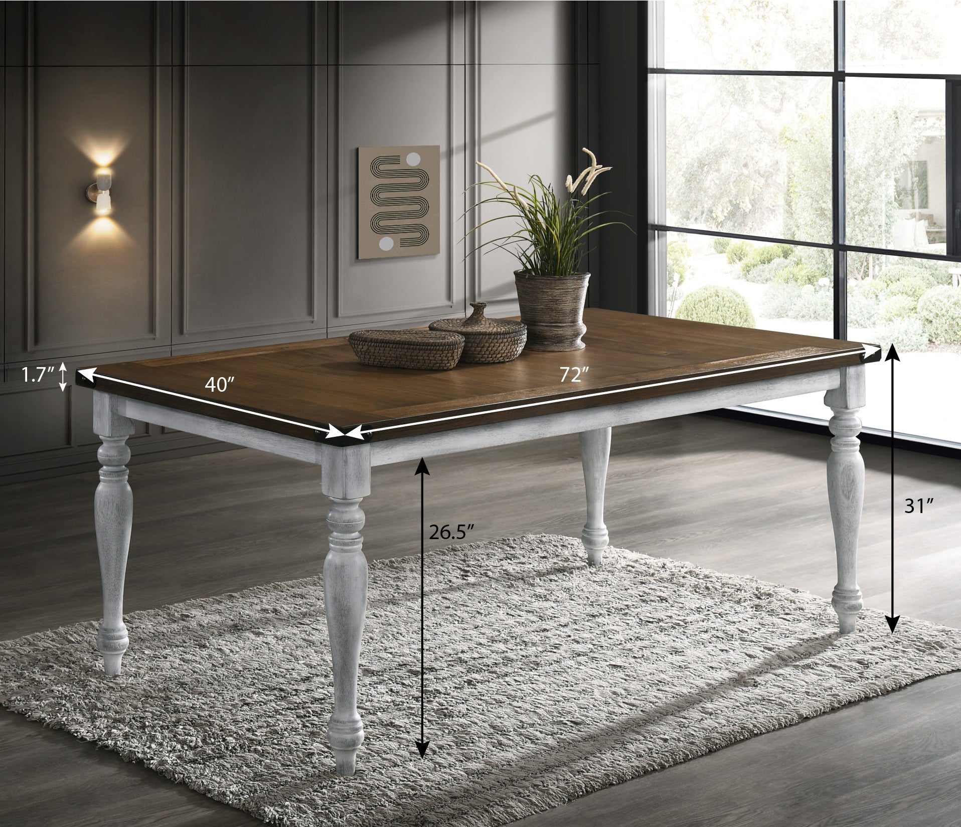 Round hill furniture dining table new arrivals