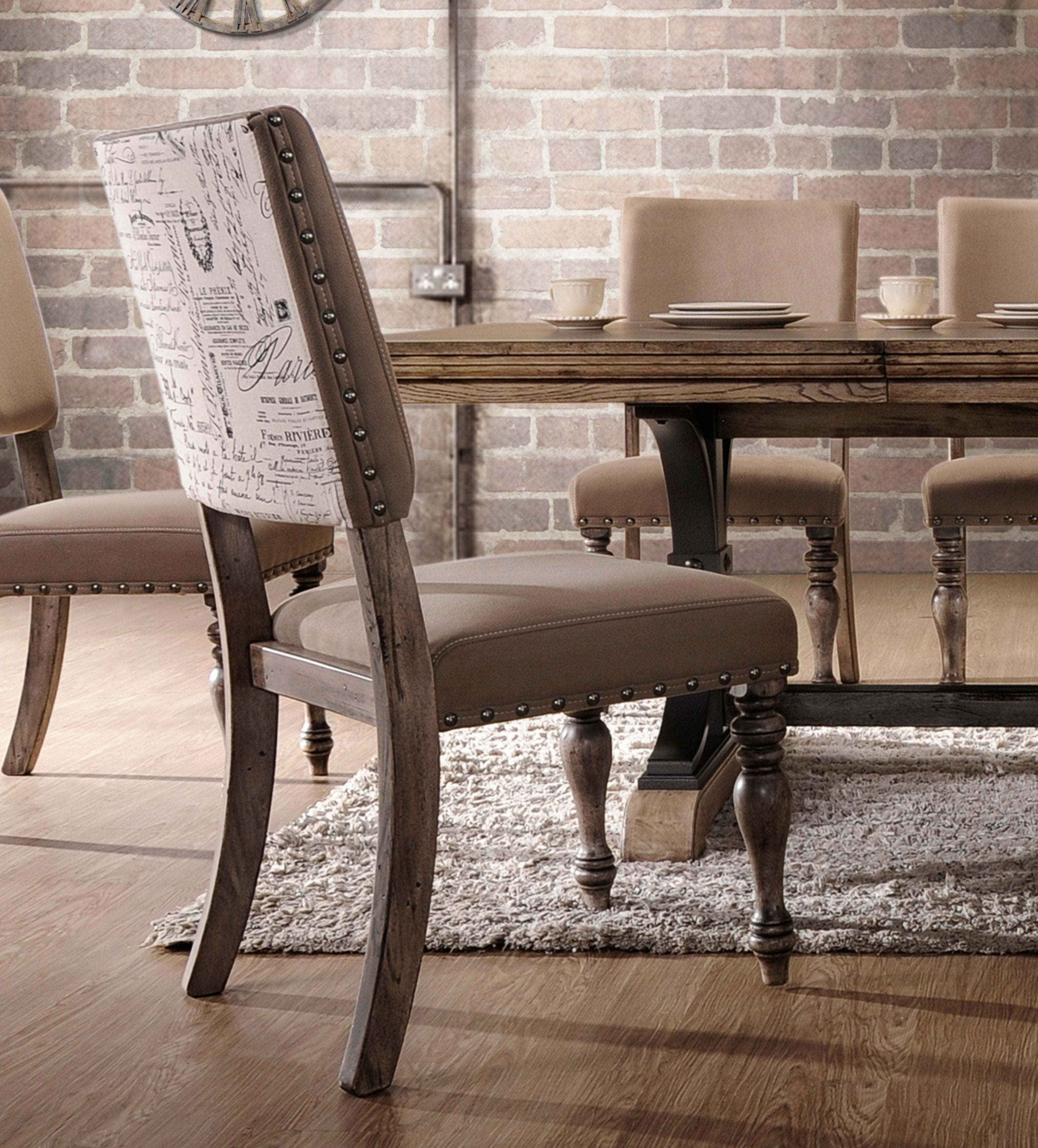 Driftwood dining discount table and chairs