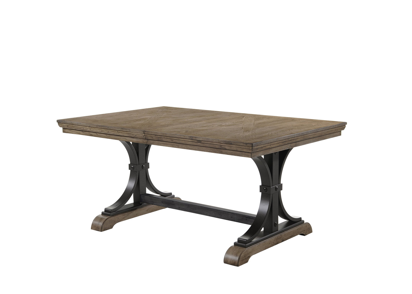 Dasher Nailhead Driftwood Finish Table