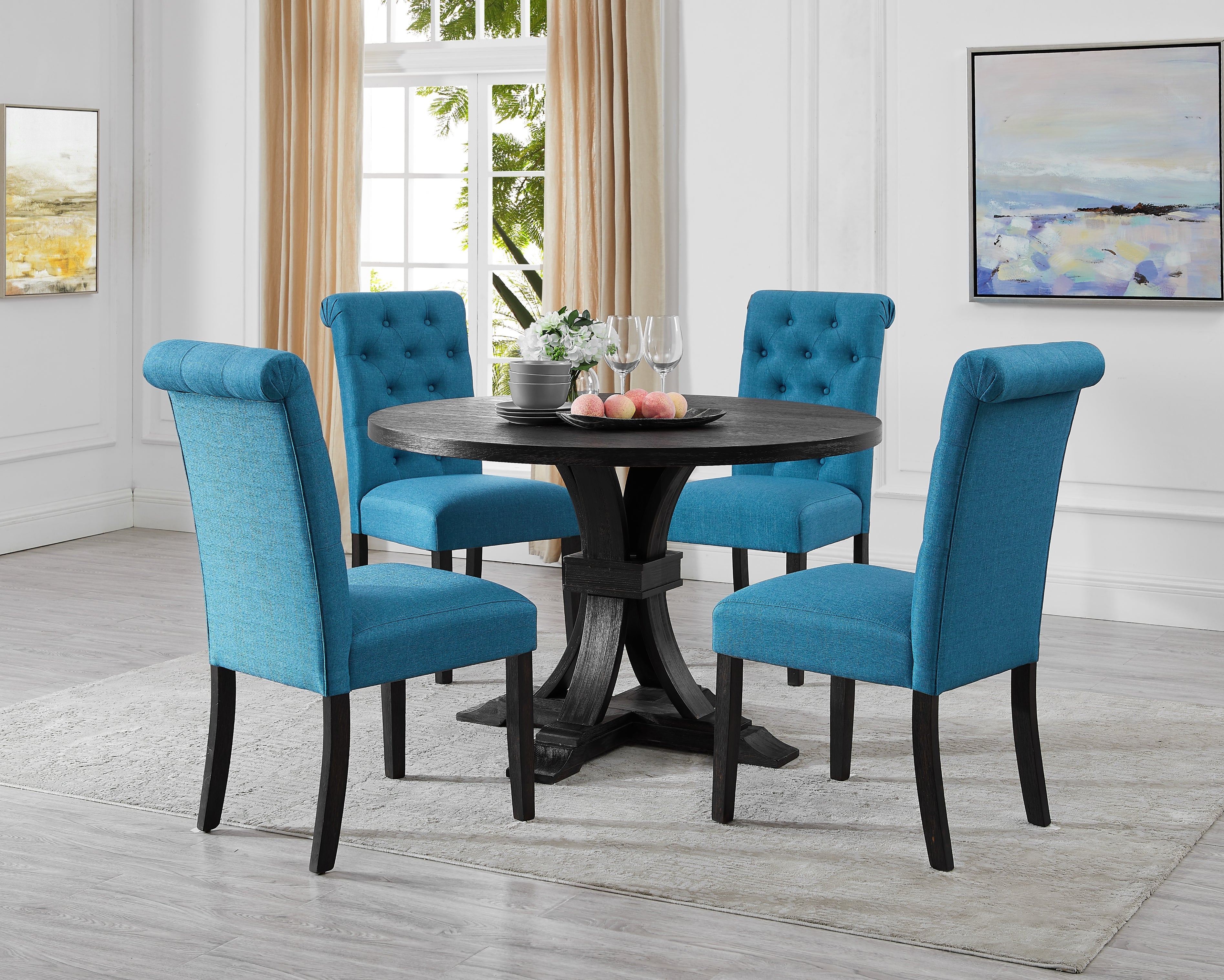 Turquoise dining table discount set